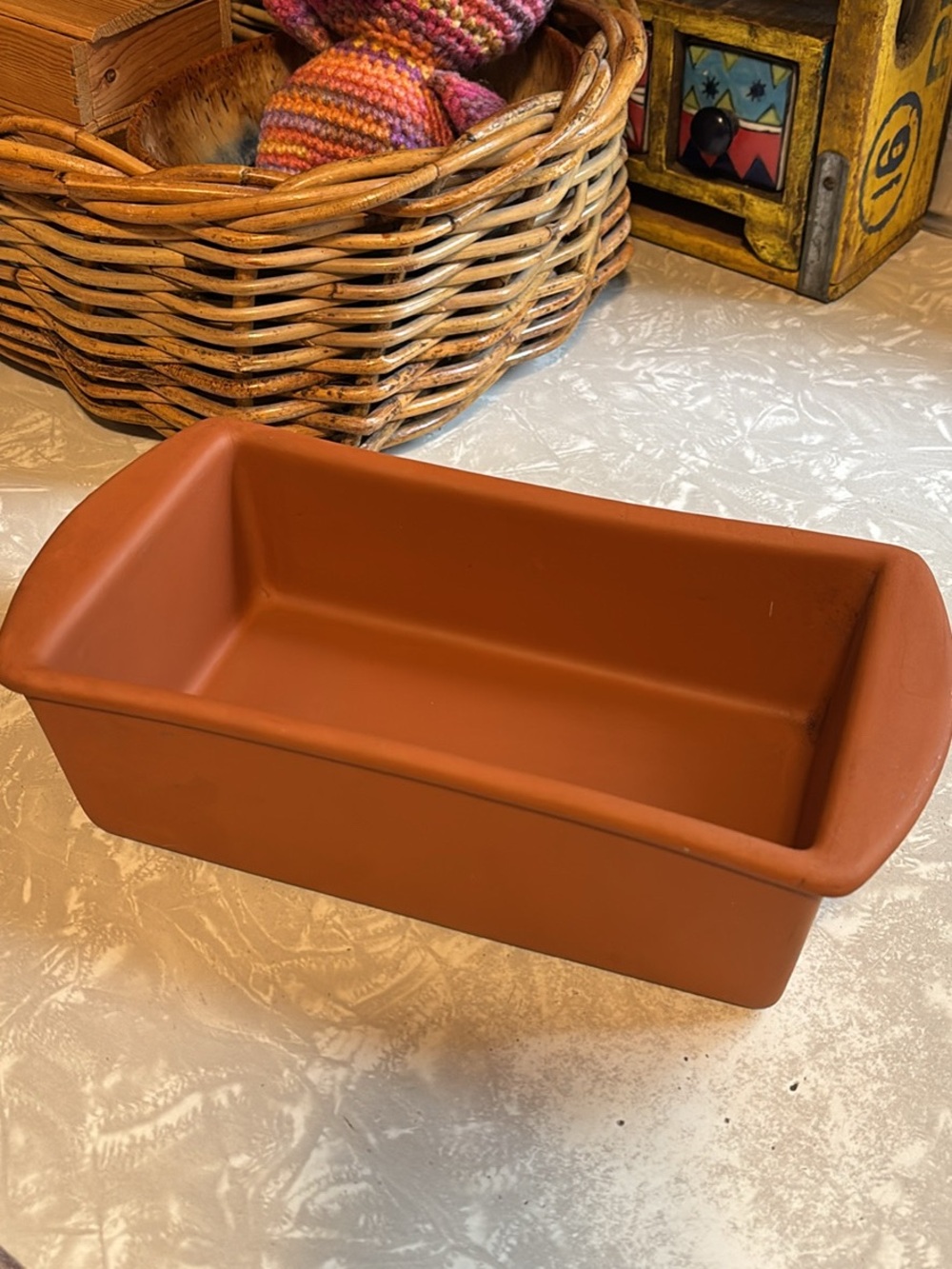 Vintage Copco Terra Cotta Loaf Dish